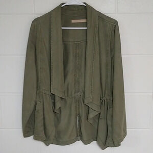 MAX JEANS OLIVE GREEN, 100% TENCEL, LAGENLOOK CARDIGAN JACKET